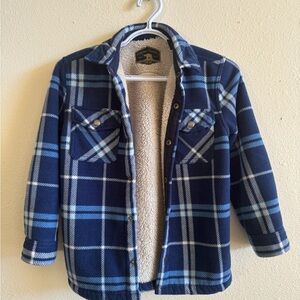 Freedom Foundry Sherpa lined plaid shirt/jacket. Youth size 8.